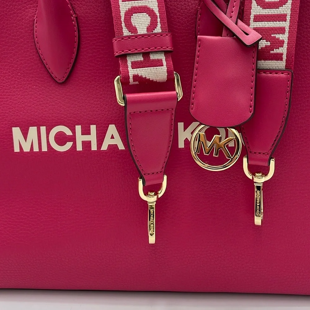 Michael Kors Mirella Md East West Leather Tote Shopper Bag MK EW
Electric Pink - Picture 6 of 16